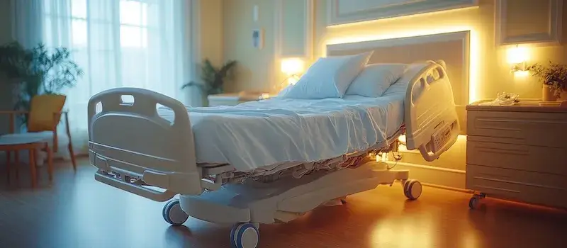 Łóżka rehabilitacyjne drewniane