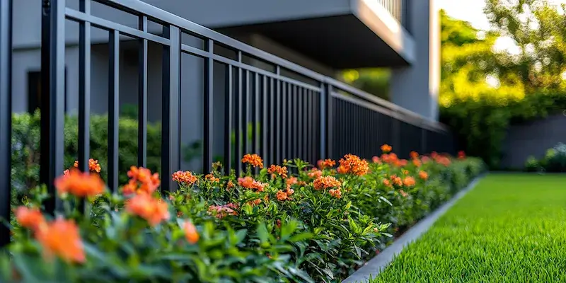 Zaun aus Polen mit Montage